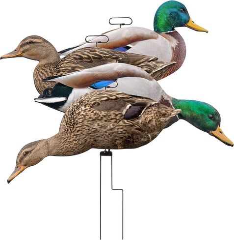 Higdon Outdoors Flats Mallard Motion Silhouette Waterfowl Decoy, 12-Pack in Saudi Arabia