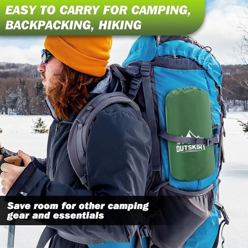 OUTSKIRT 4" Thickness Sleeping Pad with Built-in Foot Pump, Lightweight & Ultra-Comfort Camping Pads - Perfect for Camping, Hiking, Backpacking & Outdoor Adventures, Blue in Saudi Arabia