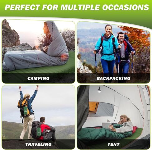 OUTSKIRT 4" Thickness Sleeping Pad with Built-in Foot Pump, Lightweight & Ultra-Comfort Camping Pads - Perfect for Camping, Hiking, Backpacking & Outdoor Adventures, Blue in Saudi Arabia