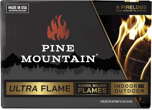 Pine Mountain Ultraflame Fire Starter Log, 3-Hour Burn Time, 9 Logs in Kuwait