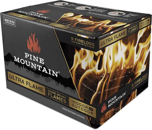 Pine Mountain Ultraflame Fire Starter Log, 3-Hour Burn Time, 9 Logs in Kuwait
