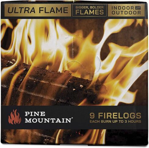 Pine Mountain Ultraflame Fire Starter Log, 3-Hour Burn Time, 9 Logs in Kuwait