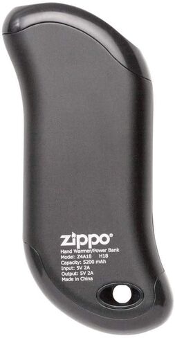 جهاز تدفئة اليد Zippo Black HeatBank 9s Rechargeale، باللون الأسود لمدة 9 ساعات، مقاس واحد (40512) in Saudi Arabia