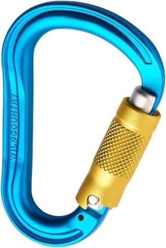 Wild Country Xenon Rock Climbing Carabiner - Lightweight Aluminum Locking Carabiner for Belaying in Saudi Arabia