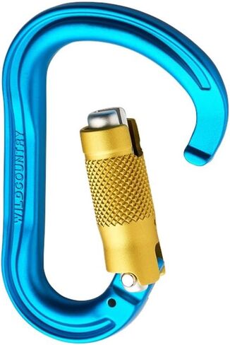 Wild Country Xenon Rock Climbing Carabiner - Lightweight Aluminum Locking Carabiner for Belaying in Saudi Arabia