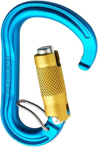 Wild Country Xenon Rock Climbing Carabiner - Lightweight Aluminum Locking Carabiner for Belaying in Saudi Arabia