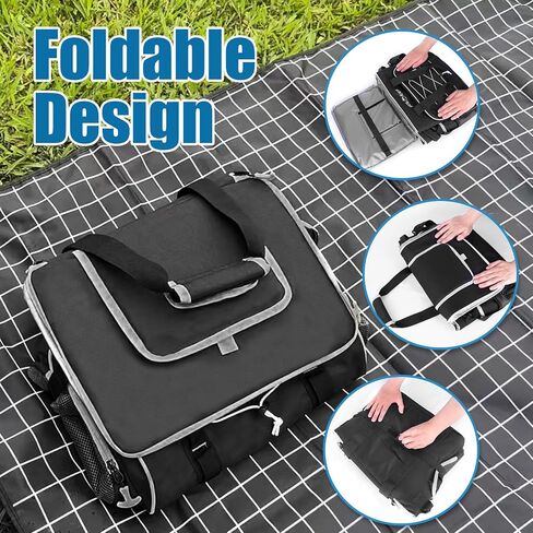 INSMEER Soft Cooler Bag, 55 Can/45L Large Cooler Bag with Hard-Bottom, Soft Sided Cooler Insulated/Leakproof/Collasible, Portable Ice Chest for Beach, Camping,Travel, Grocery Shopping in Saudi Arabia