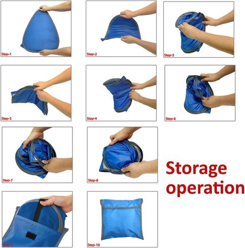 Beach Sun Shelter, Instant Sun Protection Canopy with Zippered, Beach Lounge Chair Boat, Mini Anti-UV Automatic Shade Tent Canopy for Outdoor Beach Picnic Camping(Style:M) in Kuwait