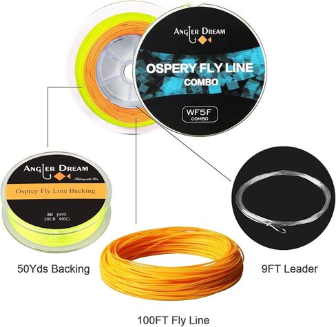 مجموعة صنارة وبكرة صيد الذبابة 3/5/8 بالوزن مجموعة صنارة صيد الذبابة للمبتدئين 4 قطع مجموعة صنارة الصيد in Kuwait