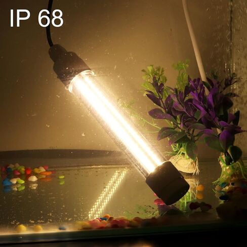 16W Underwater Fishing Light, DC 12-48V LED Submersible Fish Finder Light, Night Ice Fishing Attracting Light, with 5M Power Cord and Battery Clip in Kuwait