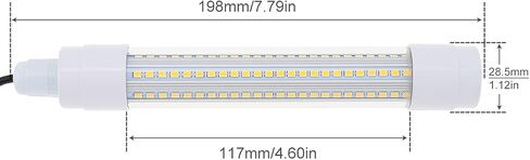 16W Underwater Fishing Light, DC 12-48V LED Submersible Fish Finder Light, Night Ice Fishing Attracting Light, with 5M Power Cord and Battery Clip in Kuwait