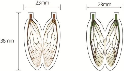 pack of 36 Realistic Fly Tying Wings Pre-cut cicada Stonefly Wings Fishing Baits DIY Fly Tying material in Saudi Arabia