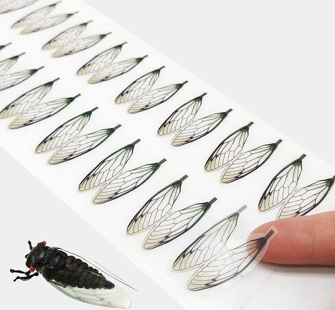pack of 36 Realistic Fly Tying Wings Pre-cut cicada Stonefly Wings Fishing Baits DIY Fly Tying material in Saudi Arabia