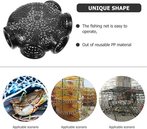 Baluue Fishing Bait Traps Plastic Crawfish Net Cage Minnow Traps Crawdad Shrimp Bait Nets for Crab Lobster in Saudi Arabia