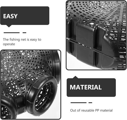 Baluue Fishing Bait Traps Plastic Crawfish Net Cage Minnow Traps Crawdad Shrimp Bait Nets for Crab Lobster in Saudi Arabia