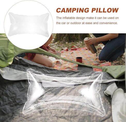 وسادة سفر قابلة للنفخ من ياردوي، وسادة هوائية صغيرة محمولة وشفافة لحقيبة الظهر، وسادة للرقبة والرأس القطني، وسادة نفخ للتخييم والتنزه في المنزل والمكتب والنوم in Kuwait