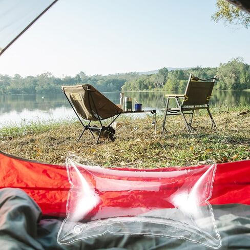 وسادة سفر قابلة للنفخ من ياردوي، وسادة هوائية صغيرة محمولة وشفافة لحقيبة الظهر، وسادة للرقبة والرأس القطني، وسادة نفخ للتخييم والتنزه في المنزل والمكتب والنوم in Kuwait