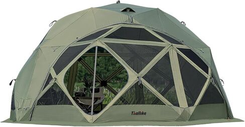 8/10/12 Person Large Pop Up Hub Tent for Camping, Gazebo Screen Tent with Rain-Proof Cover and Floorprint, 60 Second Set Up Tent Canopy Shelter Camping Shelter 145 sq. ft. in Saudi Arabia