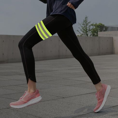 4 Pieces High-Visibility Reflective Bands - Safety Gear for Wrist, Arm, Ankle, and Leg - Ideal for Night Walking, Cycling, and Running, Green in Saudi Arabia