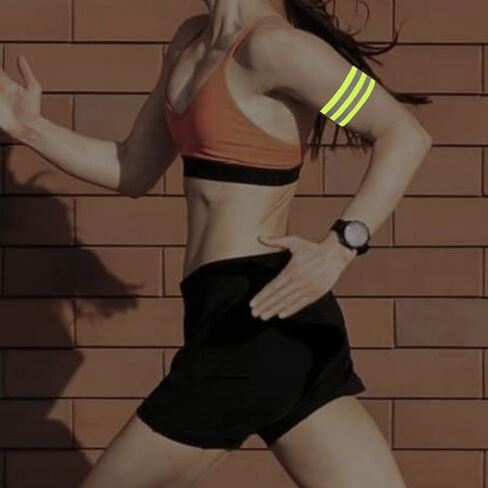 4 Pieces High-Visibility Reflective Bands - Safety Gear for Wrist, Arm, Ankle, and Leg - Ideal for Night Walking, Cycling, and Running, Green in Saudi Arabia