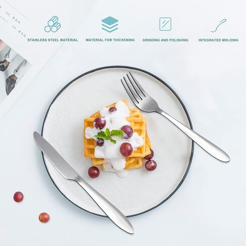 Travel Silverware Set with Case, 4Pcs Portable Forks Spoons and Knives Set, Reusable Utensils for Lunch Box Office Work School Camping Picnic (Orange) in Kuwait