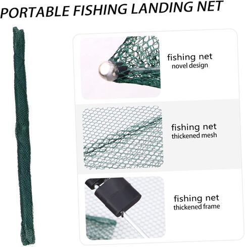 Hand-Thrown Fishing Nets 4pcs Folding Fishing Net Fishing Lures Fishnet Fishing Net Tools Fishing Landing Net Foldable Bait Cast Fishing Nets Mesh Net Equipment Square Nylon in Kuwait