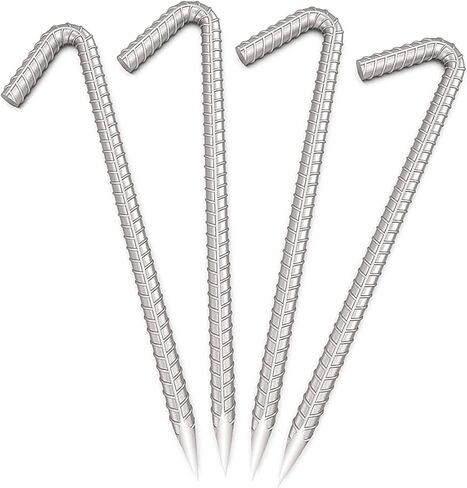 Sharp Tent Pegs - 12 inch Galvanized Strong Tent Stakes Heavy Duty - Steel Stakes for Sand, Camping, Wedding, Mountains in Saudi Arabia
