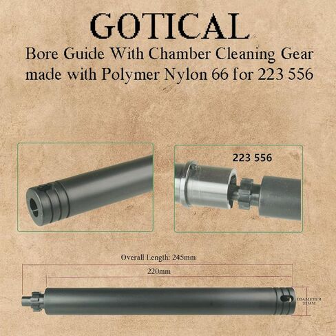 دليل تجويف Gotical مع معدات تنظيف الغرفة المصنوعة من نايلون البوليمر 66 لـ 223 556، شديد التحمل وسهل التركيب، دليل تجويف بوليمر لـ 223، أسود in Kuwait