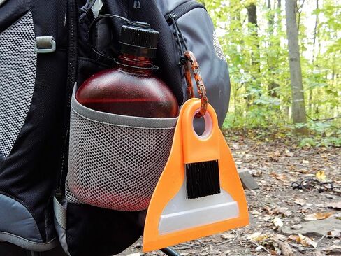 مجموعة مسح مضغوطة من ust FlexWare مع فرشاة وDPan وحلقة تسلق لتنظيف الفوضى الصغيرة في موقع المخيم أو النزهة أو الأنشطة الخارجية الأخرى، برتقالي، مقاس واحد (20-12235) in Kuwait