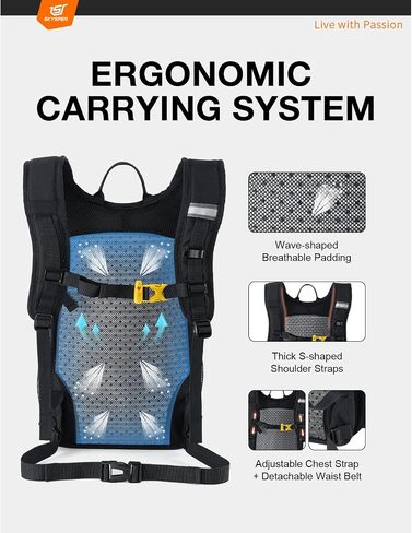 SKYSPER Small Hiking Backpack 15L Lightweight Travel Daypack for Camping Travelling Breathable Walking Daybag for Women Men in Saudi Arabia