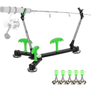 حامل قضيب صيد الجليد من كوالي كوالي، حامل قضيب صيد قابل للتعديل للأرض، حامل قضيب الجليد حامل قضيب الصيد مع أجراس الصيد ومرساة الجليد، 1 حزمة/2 حزمة in Kuwait