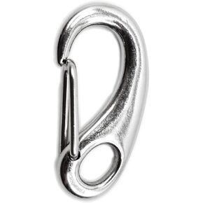 MARINE CITY 316 Grade Stainless Steel Durable Egg Shaped Spring Snap Hook 3-1/2 Inches for Marines – Boats – Yachts – Caravans (Pack of 1)