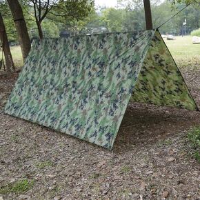 Tent Tarp,Waterproof Portable Tarp Multifunctional Outdoor Camping Traveling Awning Backpacking Tarp Shelter Rain Tarp Footprint for Camping,Lightweight Emerg Shelter Tarp