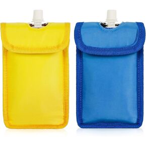 2PCS Travel Food Pouch Cooler, Reusable Insulated Cooler Holder for Food Pouch, Food Pouches Freezing Food Pouch