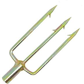 Scuba Choice Spearfishing 3 Prong 8mm Spearhead Fork Harpoon Tip with Barbs