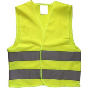 Kids High Visibility Reflective Safety Vest for Costume Running Cycling Size
