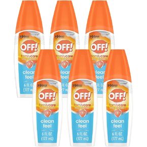 OFF! FamilyCare Clean Feel Insect & Mosquito Spritz, Bug Spray 6 oz