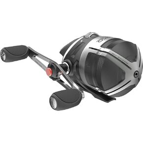 Zebco Bullet Spincast Fishing Reel, Size 20 Reel, Fast 28.9 Inches Per Turn, 5.8:1 Gear Ratio, Durable All-Metal Construction, Solid-Brass Pinion Gear, Pre-spooled with 6 lb Zebco Fishing Line, Black