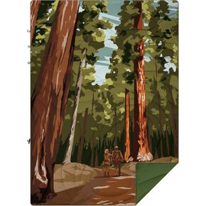 Outdoor Camping Blanket - Puffy Ultralight Packable Blankets for Sleeping, Camp, Travel, Hiking, Stadium, Sherpa Fleece Warm Puffer Portable Camping Quilt, DWR,Machine Washable，56"x 78"
