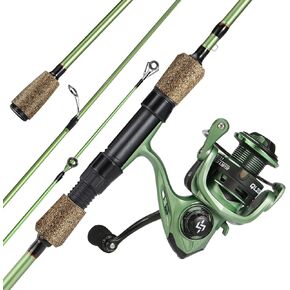 One Bass Fishing Rods Combos, 30-Ton Carbon Fiber Blanks Casting Rods,8.1:1 Gear Ratio Fishing Reel, 2-Piece Baitcasting Combo with Rubber Cork Handle
