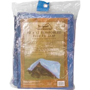 Texsport Heavy-Duty Reinforced Multi-Purpose Waterproof Blue Tarp