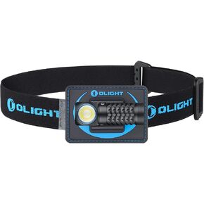 مصباح أمامي صغير LED من OLIGHT Perun بقدرة 1000 لومن قابل لإعادة الشحن، مصباح يدوي بزاوية قائمة مع عصابة رأس، مصباح يدوي EDC للتخييم والجري والخارج وانقطاع التيار الكهربائي والصيد الليلي وركوب الخيل in Kuwait