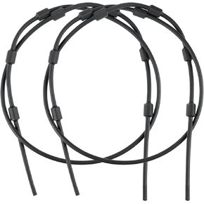 Treestands Pair of Replacement Cables for Climbing Treestands, Replacement Tree Stand Cables, Durable Steal 65" Treestand Replacement Cables, Hunting Tree Stand Accessories, Black