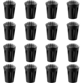 Hiking Pole Replacement Tips 16 Pack Rubber Tips for Walking Sticks Tips Trekking Pole Tips Trekking Stick End Protectors