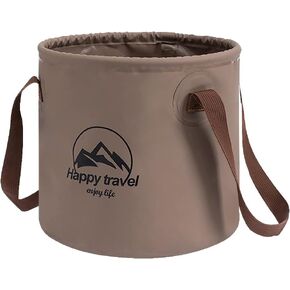 Multi-Function Folding Bucket, 5 Gallon Portable Folding Bucket with Handle, for Outdoor Camping, Hiking, Picnic, Fishing, Gardening, Car Washing