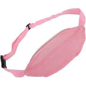 Beach Mesh Fanny Pack, Seashell Bag Mesh Beach Bag Breathable Waterproof Adjustable Belt Portable Lightweight Outdoor Sports Waist Pack for Travel