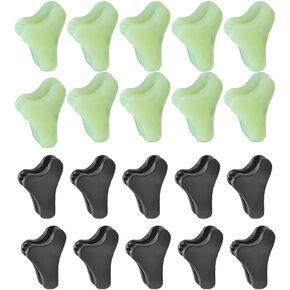 20 Pack Tent Rope Tensioner Buckles Tightener Fastener Fluorescent Canopy Guyline Cord Buckle Adjustment Triangle Fixing Pull Stopper for Outdoor Camp Mountain Camping Backpacking