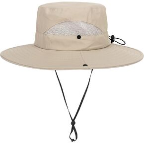 Kids Sun Hat with UV Protection Beach Bucket for Boys & Girls Wide Brim Safari Boonie Cap for Summer Outdoor