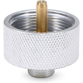 Lixada Camping Stove Adapter 1LB Propane Small Tank Input EN417 Lindal Valve Output/Propane Gas Tank Conversion Head Backpacking Stove Convert Connector