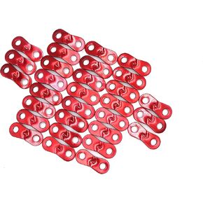 30pcs Outdoor Binocular Aluminum Umbrella Rope Buckle Tent Canopy Pull Rope Accessories Wind Rope Buckle Fixed Buckle Stop Adjustment Piece